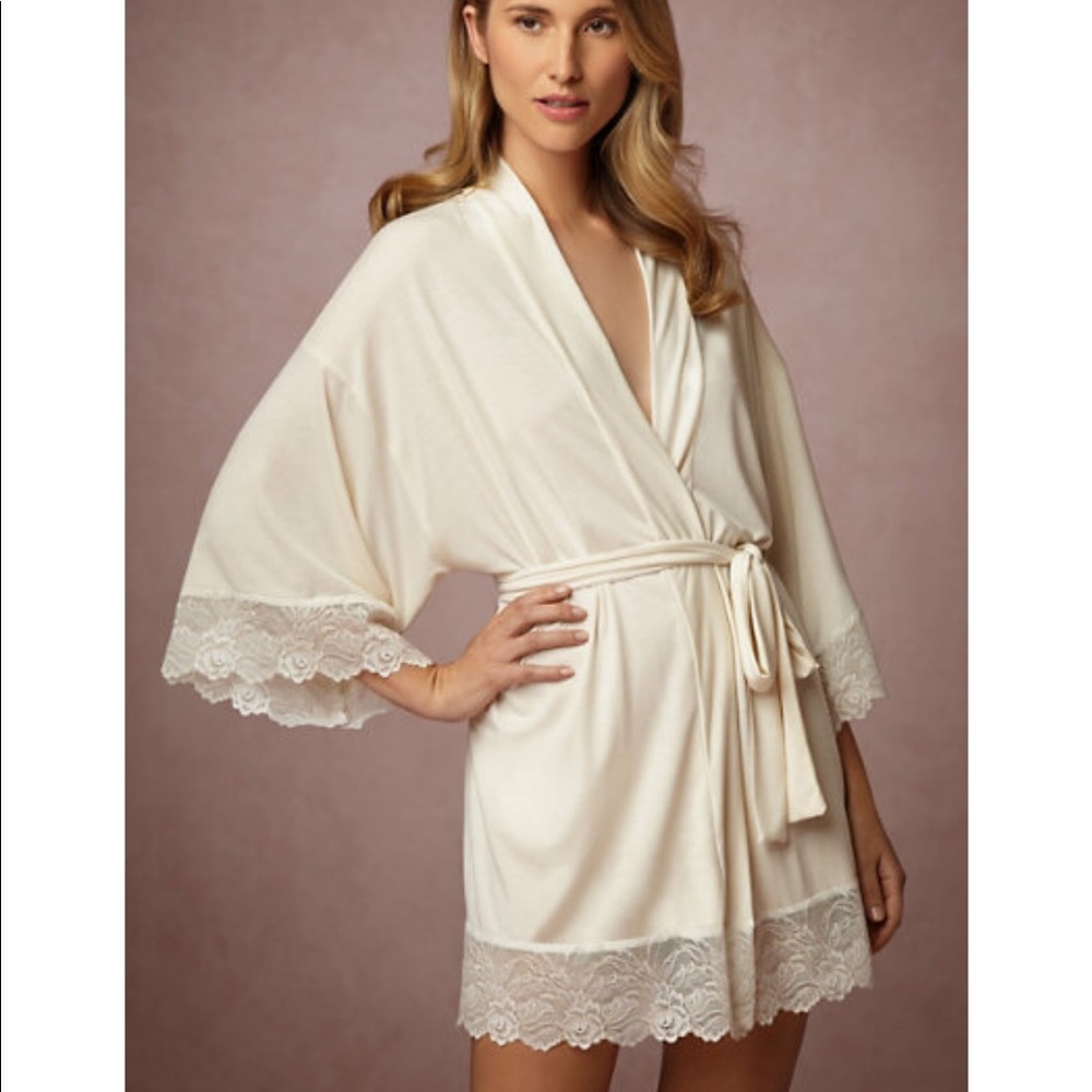BHLDN Flora Nikrooz Venezia Robe - Ivory